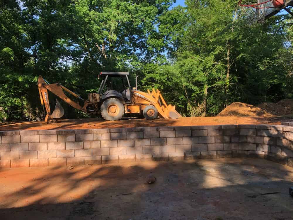 Retaining Wall Construction image